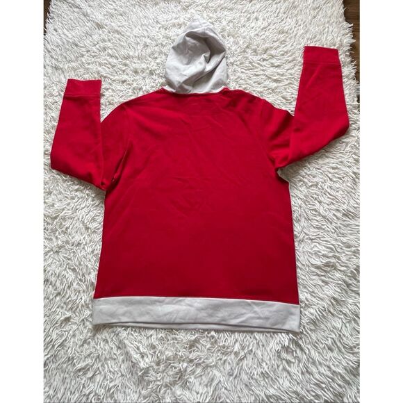 Oklahoma Sooners Fanatics Primary Arctic Fleece Pullover Hoodie - Gray/Crimson L - Picture 7 of 7